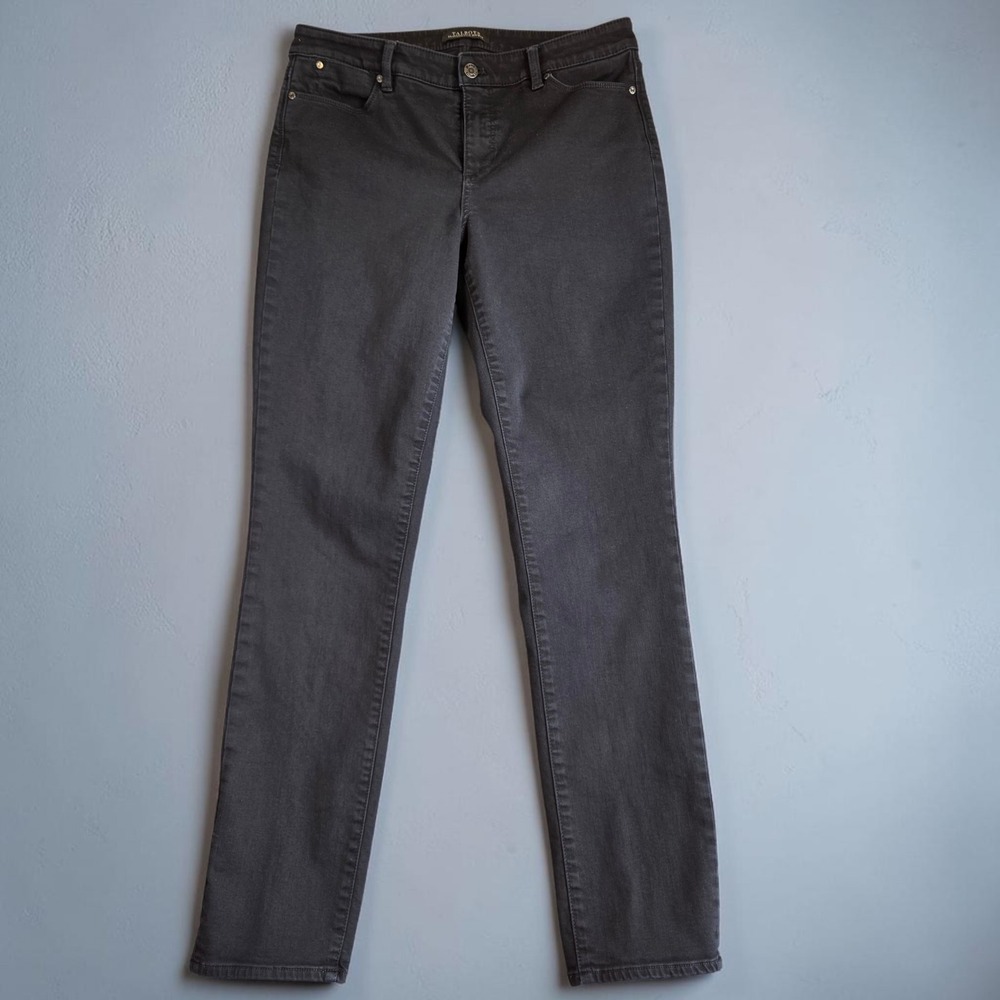 Talbots Flawless Five-Pocket Straight Leg Black Jeans Womens 10L Tall